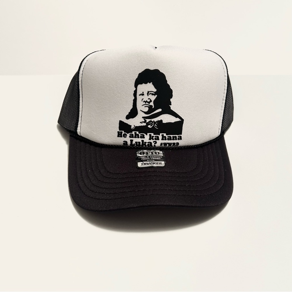 He aha ka hana a Luka? Ruth Ke‘elikōlani SnapBack Trucker Mesh Hat (NWOT)